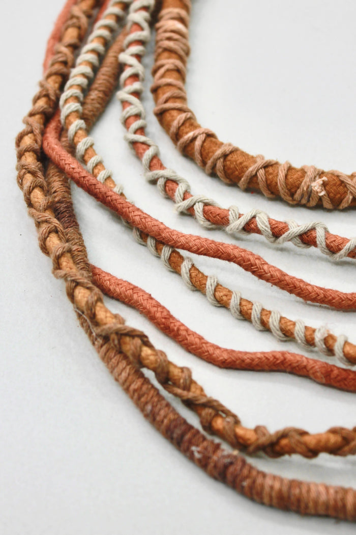Colar Artesanal De Cordas Coloridas Yacamim #375