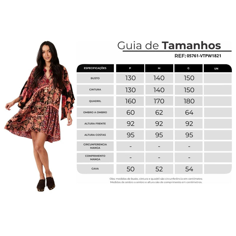 Vestido Curto Soltinho Rosa Estampado Patchwork Yacamim E19