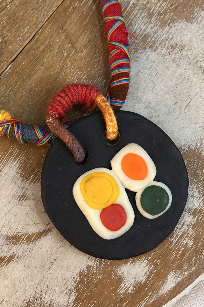 Colar Artesanal De Cordas Coloridas Yacamim #298