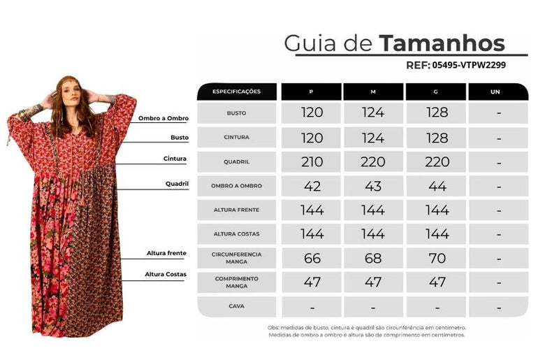 Vestido Longo Amplo Rosa Estampado Patchwork Yacamim D7