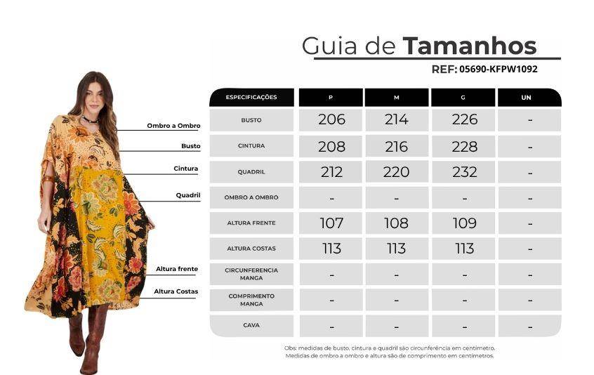 Kaftan Midi Amarelo E Preto Patchwork Yacamim J8