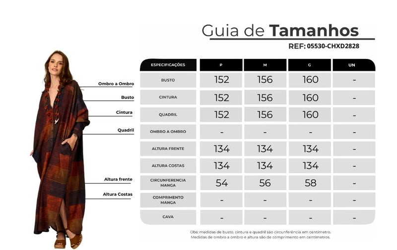 Chemise Longa De Algodão Terracota Estampa Xadrez Yacamim N5