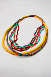 Colar Artesanal De Cordas Coloridas Yacamim #371