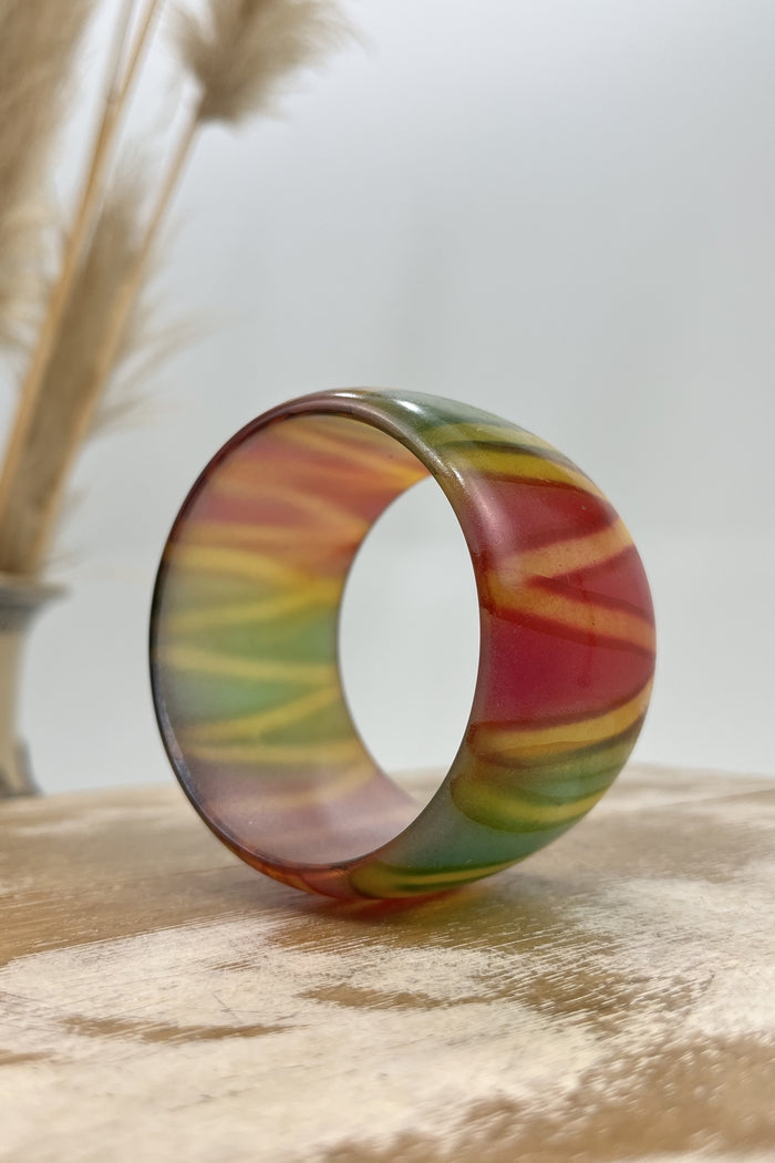 Pulseira Acrílica Cilíndrica Colorida Yacamim #180