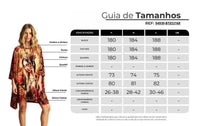 Bata Ampla Alongada Estampa Virgem Maria Yacamim B12