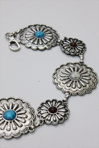 Cinto De Metal Com Pedras Yacamim #697