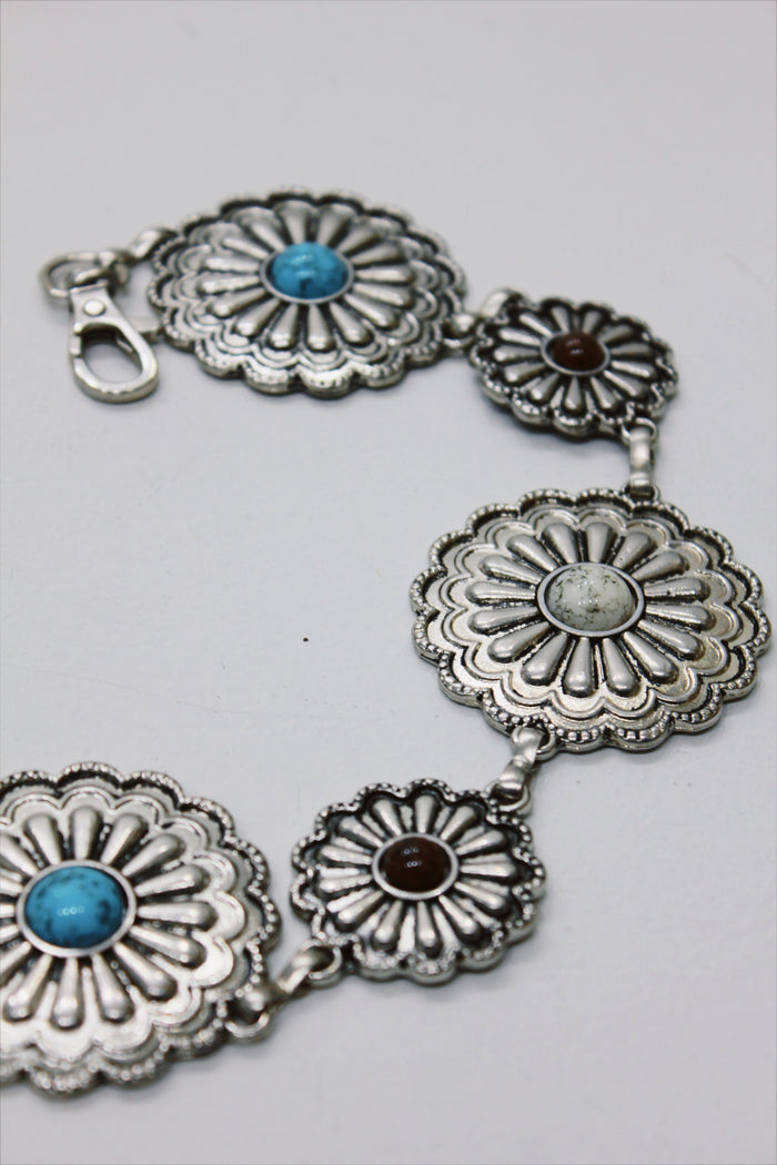 Cinto De Metal Com Pedras Yacamim #697