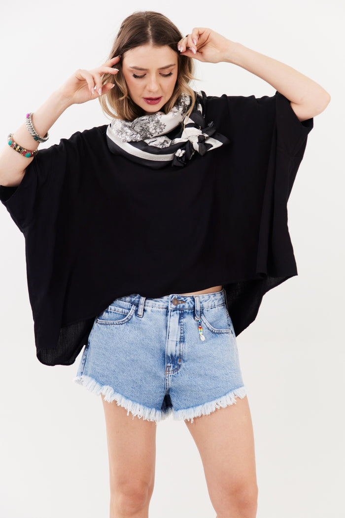 Shorts Jeans Azul Claro Yacamim G1