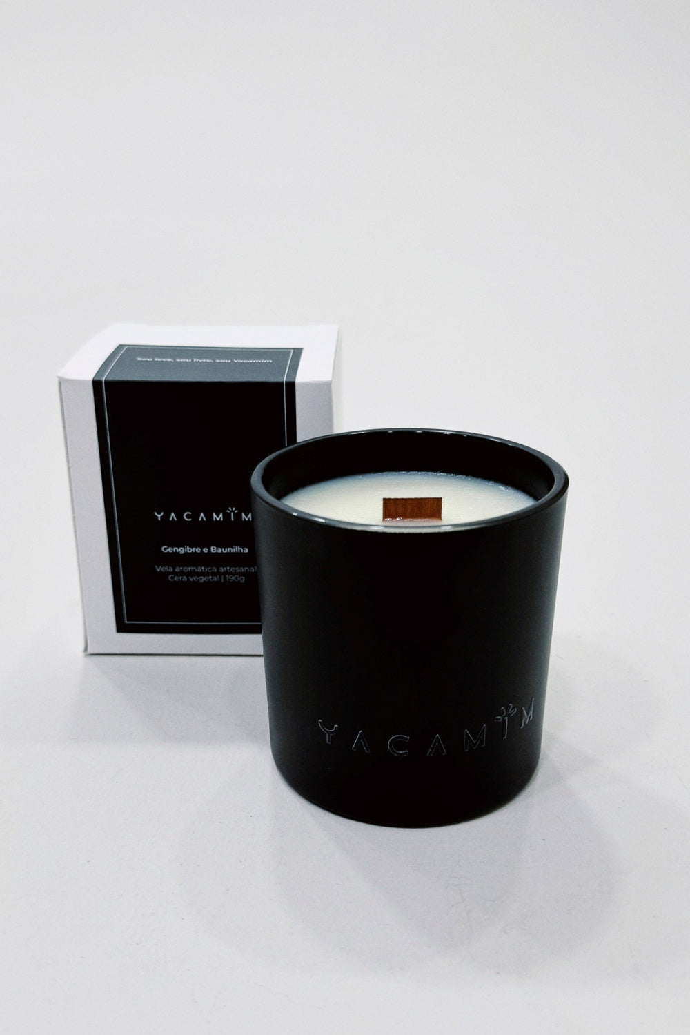Vela Aromática Artesanal Gengibre E Baunilha Yacamim #814