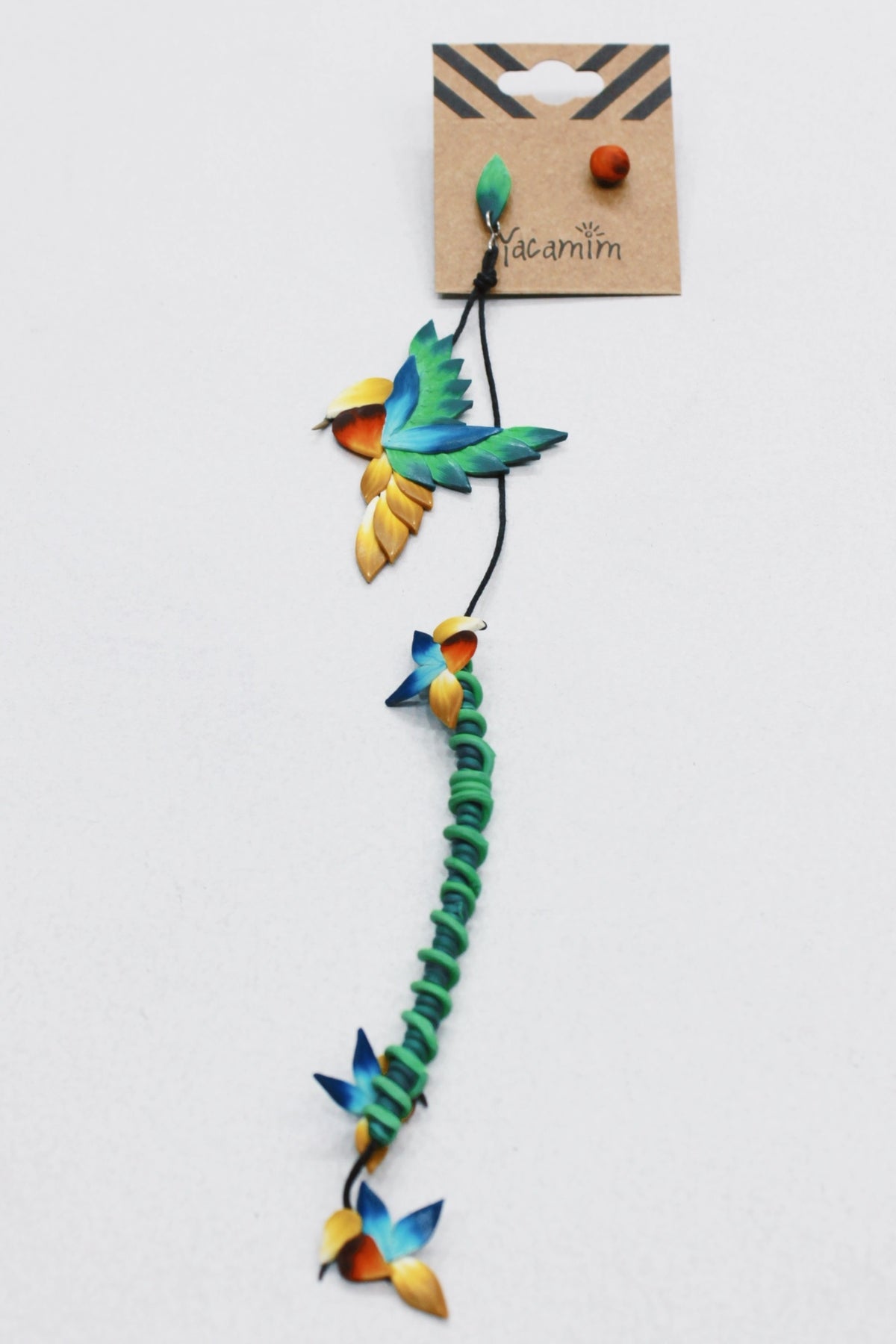 Brinco De Fimo Beija Flor Yacamim #560