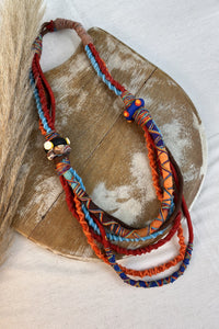 Colar Artesanal De Cordas Coloridas Yacamim #307