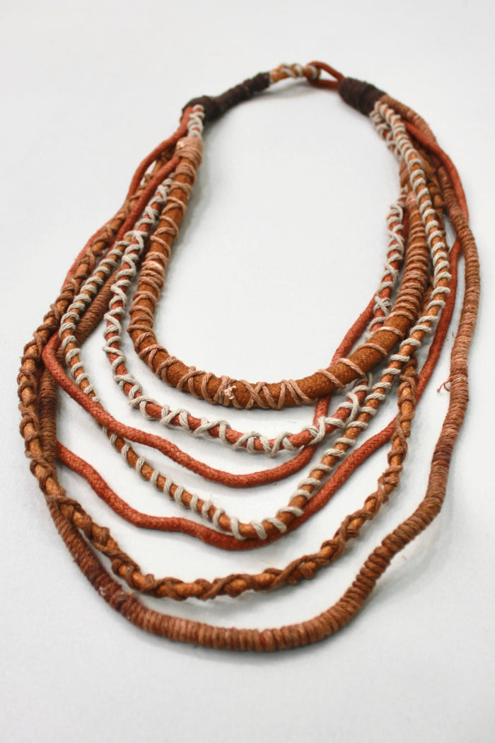 Colar Artesanal De Cordas Coloridas Yacamim #375