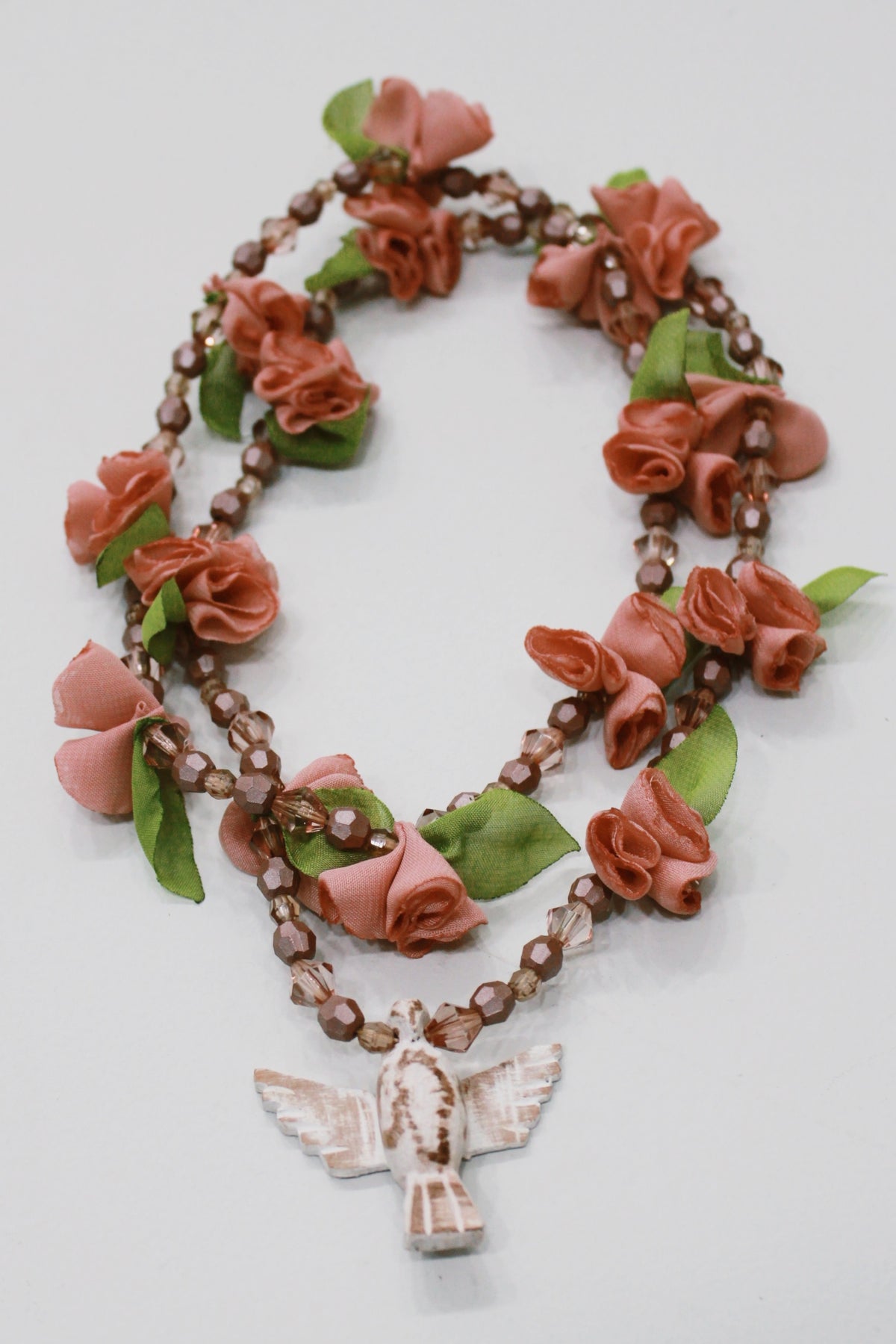 Colar Espírito Santo Flores Rosé Yacamim #703