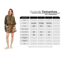 Shorts Paraty 100% Algodão Verde Floral Yacamim R4