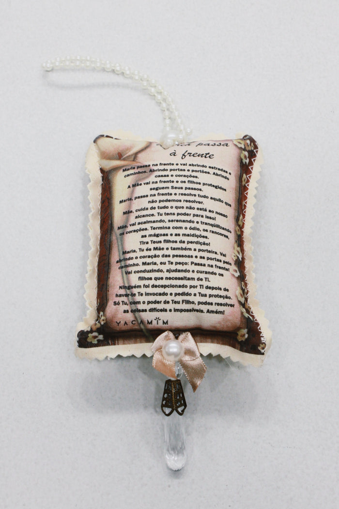 Almofadinha Perfumada Oração Maria Passa À Frente Yacamim #620