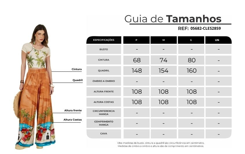 Calça Pantalona Marrom Cocada Coleção Bahêa Yacamim Q2