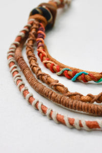 Colar Artesanal De Cordas Coloridas Yacamim #383
