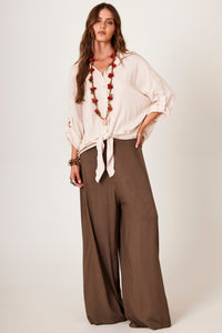 Calça Pantalona Verde Musgo Yacamim I10
