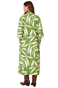 Chemise Midi Verde Estampado Yacamim P8
