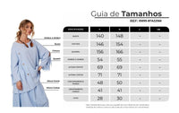 Bata Ampla Com Decote Canoa Azul Claro Yacamim A28