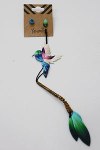 Brinco De Fimo Beija Flor Yacamim #689