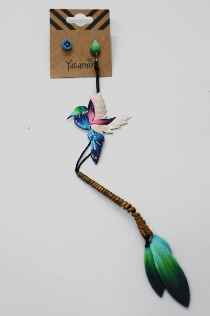 Brinco De Fimo Beija Flor Yacamim #689