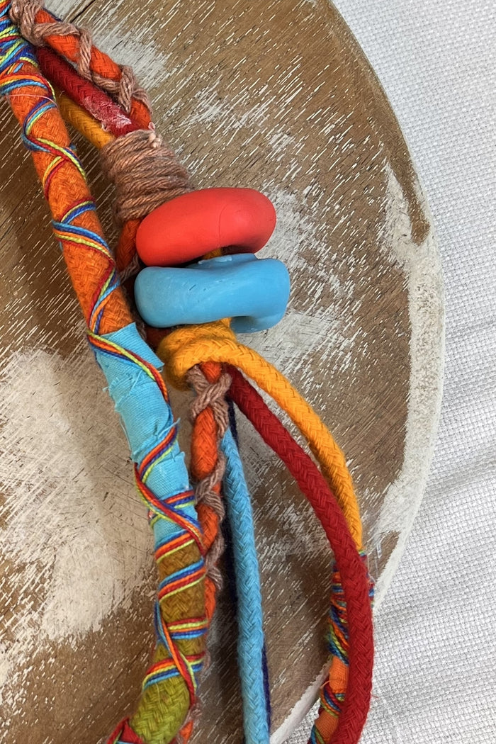 Colar Artesanal De Cordas Coloridas Yacamim #308