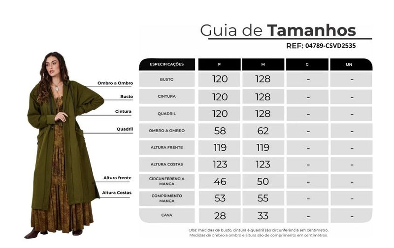 Casaco Midi Com Capuz Verde Escuro Yacamim L1/2