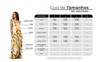 Vestido Longo De Alças Reguláveis Bege Estampado Yacamim E2