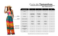 Calça Saruel Pantalona Colorida Estampada Yacamim I9