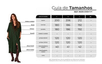 Chemise Longo Verde Escuro Yacamim N8