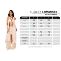 Kimono Frente Única Sem Mangas Bege Escuro Yacamim I6