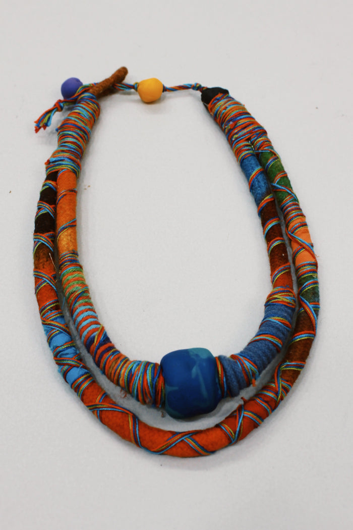 Colar Artesanal De Cordas Coloridas Yacamim #598