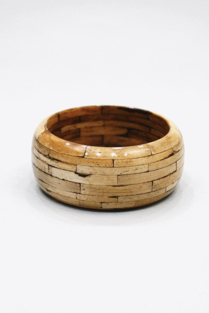 Pulseira Bracelete De Cerâmica Estampa Madeira Yacamim #456