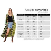 Kimono Midi Verde Patchwork Yacamim J3