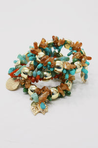 Kit De Pulseiras Com Mix De Pingentes Yacamim #707