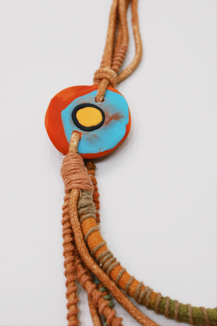 Colar Artesanal De Cordas Coloridas Yacamim #731