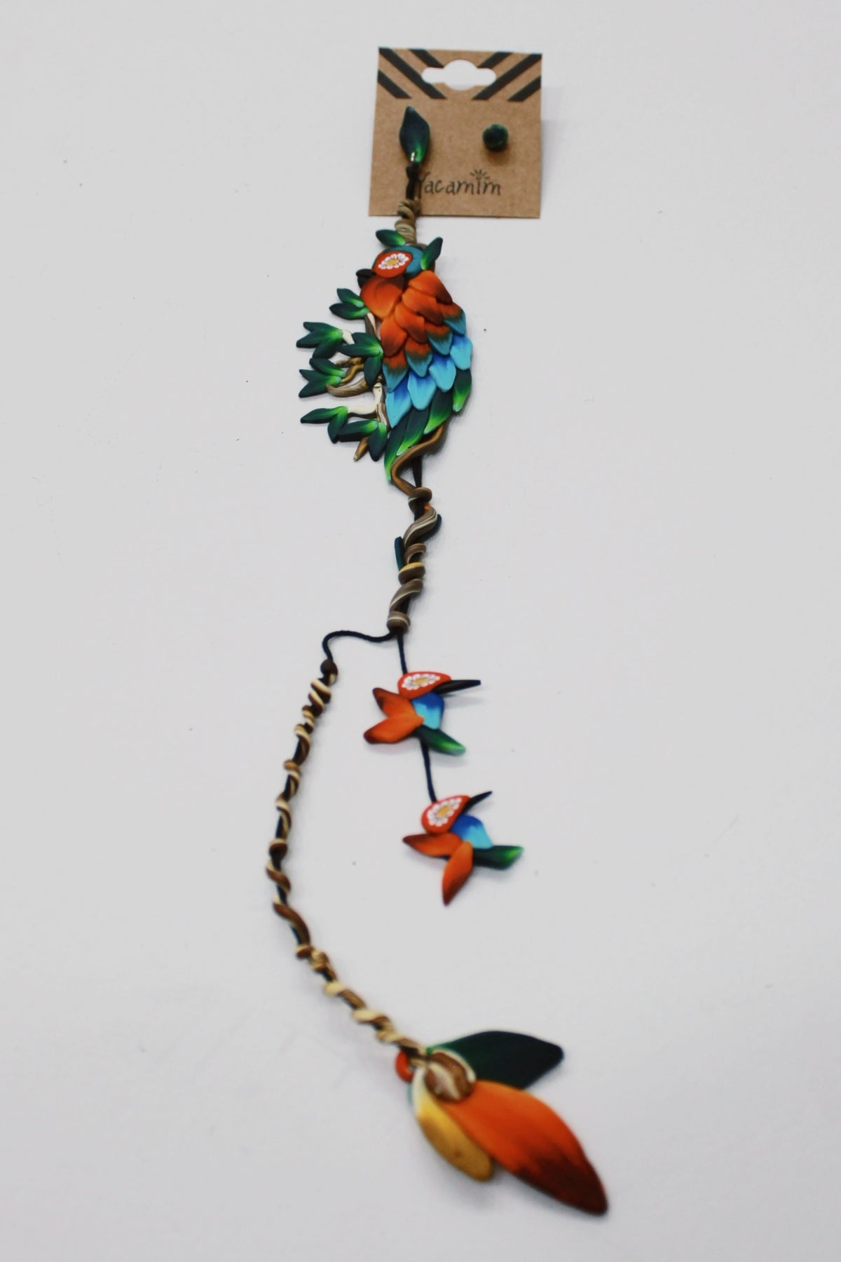 Brinco De Fimo Arara Yacamim #690