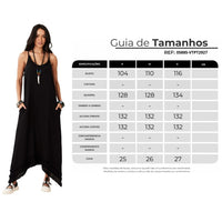Vestido Midi Gaze Marrakesh Preto Yacamim E6