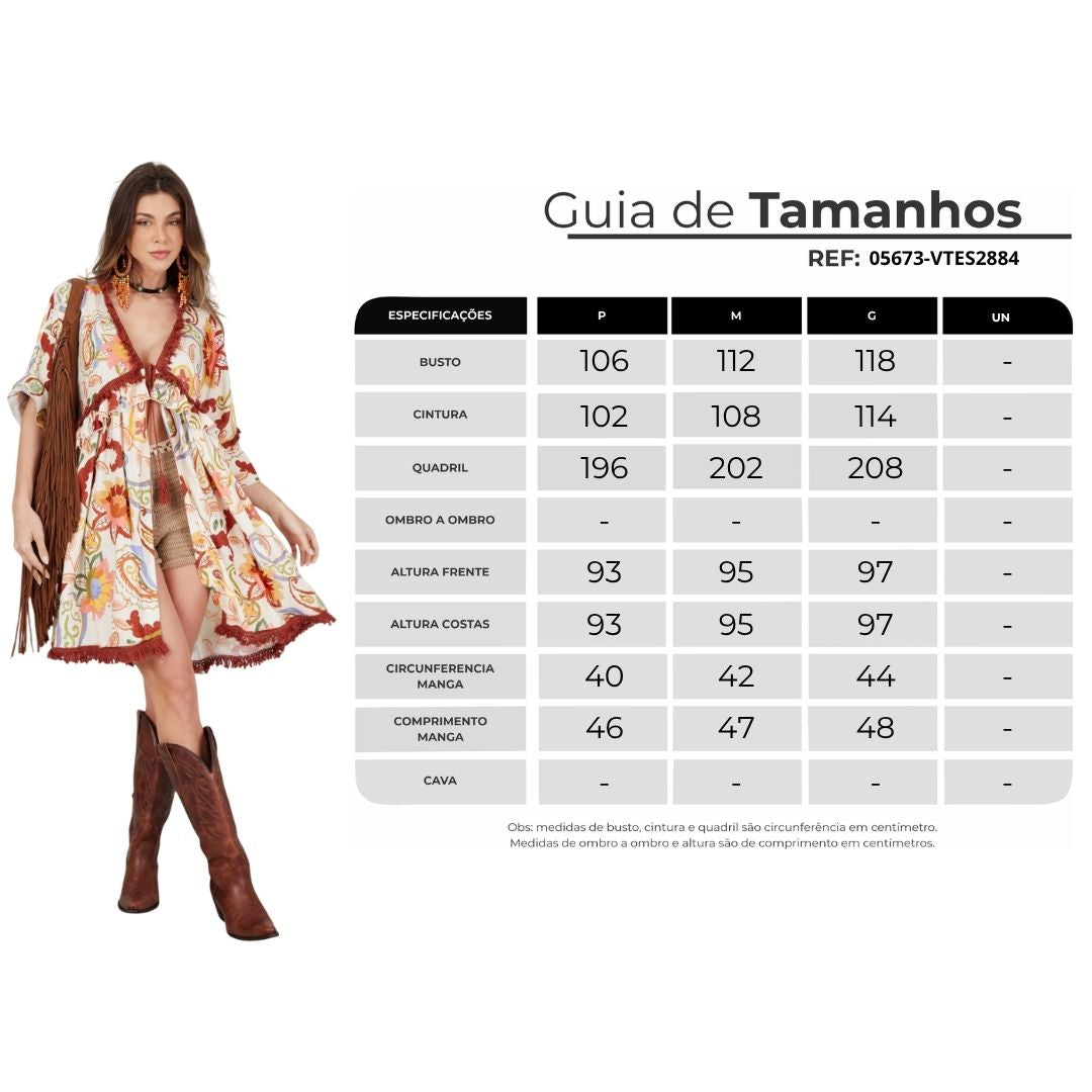 Vestido Curto Aberto Com Franjas Bege Cashmere Yacamim E5