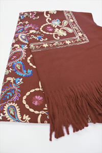 Cachecol Cashmere Vinho Yacamim #729