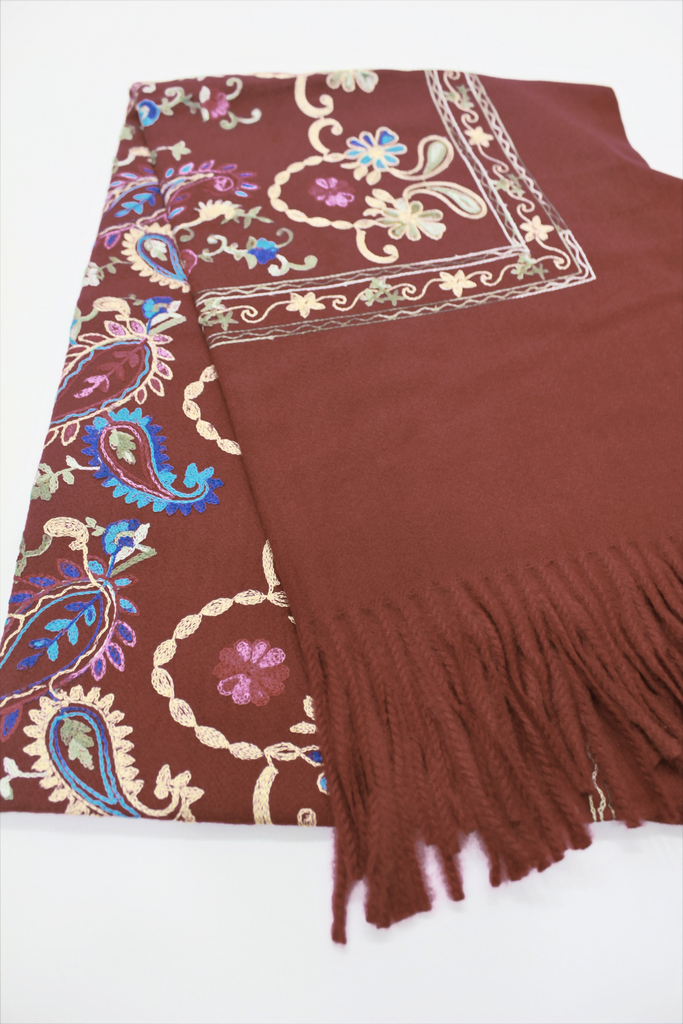 Cachecol Cashmere Vinho Yacamim #729