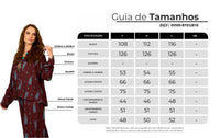 Bata Ampla Marrom Estampa Paisley Yacamim T4