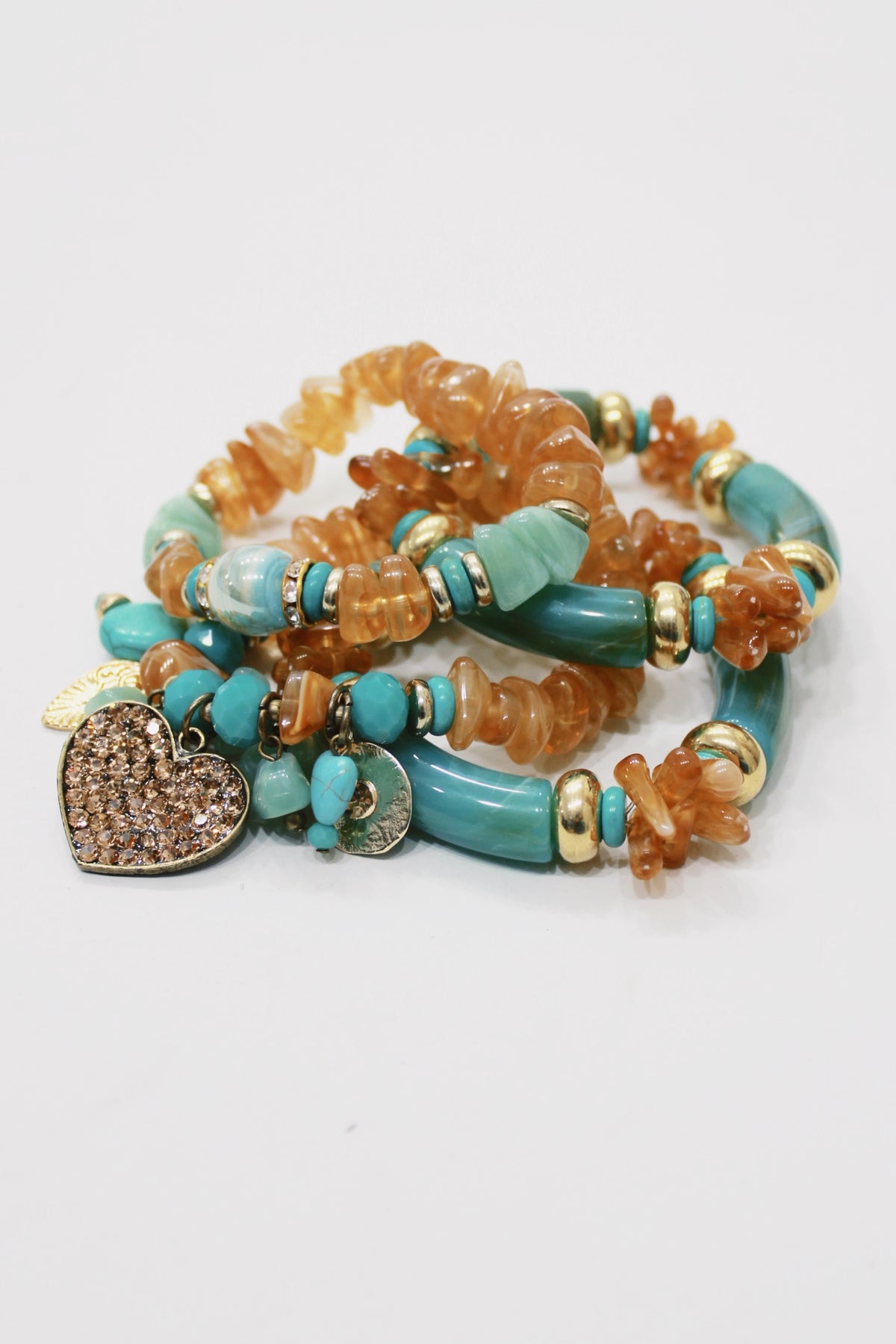 Kit De Pulseiras Com Mix De Pingentes Yacamim #706