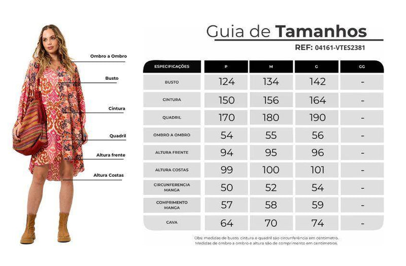 Vestido Chemise Curto Com Mangas Longas Rosa Patchwork Yacamim