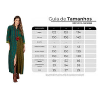 Chemise Longo Verde Patchwork Yacamim N5
