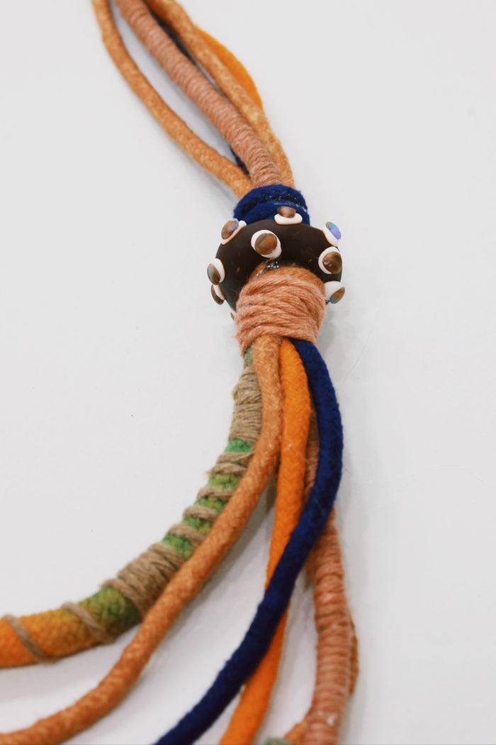 Colar Artesanal De Cordas Coloridas Yacamim #747