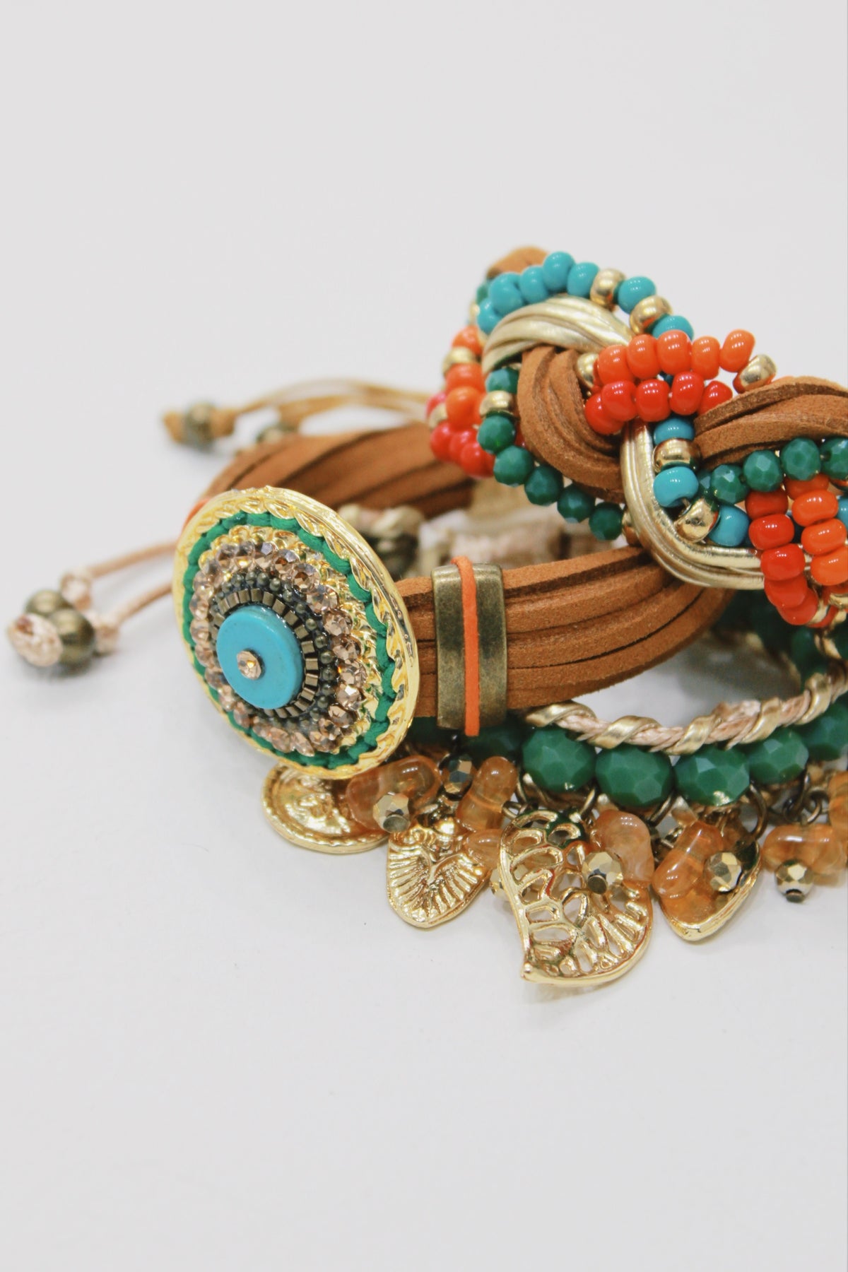 Kit De Pulseiras Com Mix De Pingentes Yacamim #709