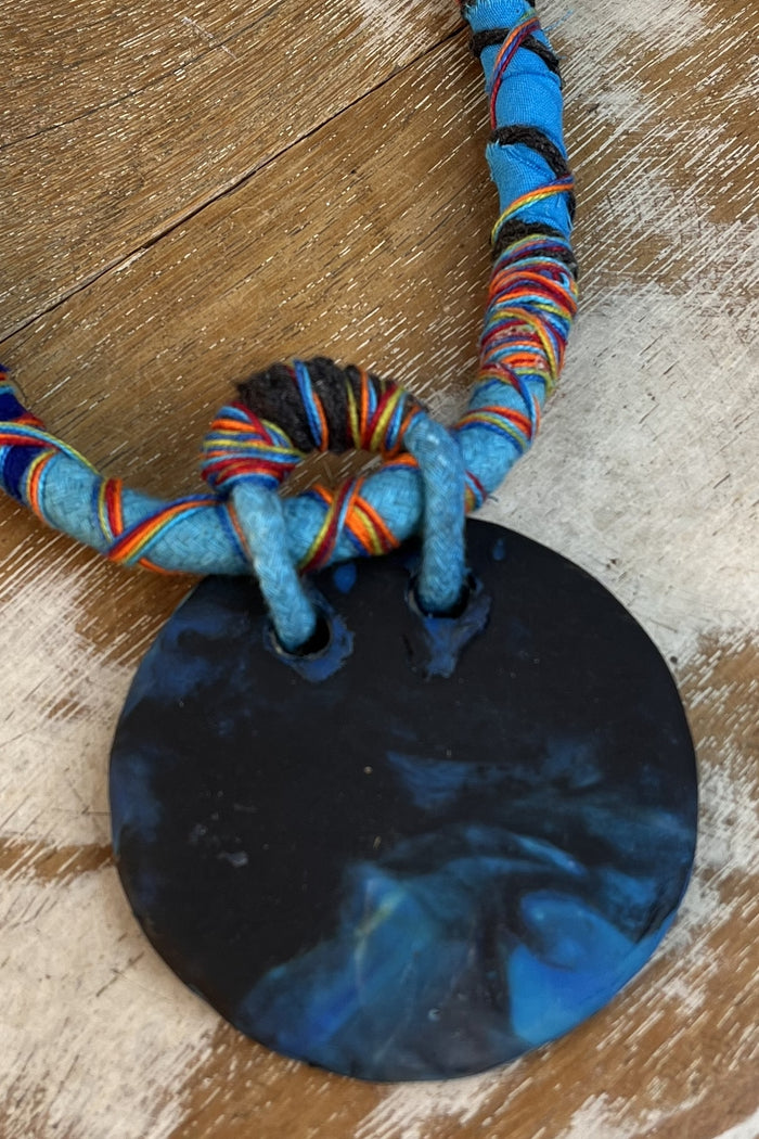 Colar Artesanal De Cordas Coloridas Yacamim #299