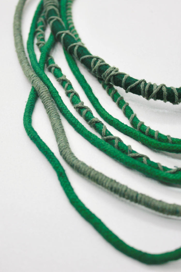 Colar Artesanal De Cordas Coloridas Yacamim #373